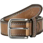 Jan Vanderstorm Synthetikgürtel "Gürtel WALRAM", Herren, Gr. 155, braun, Obermaterial: 60% Polyurethan PU. 40% Rindsleder Leather cow., unifarben, Gürtel Synthetikgürtel