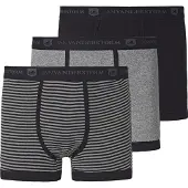 Jan Vanderstorm Retro Pants "3er Pack Retropant JASIEL", Herren, Gr. XL, grau (grau schwarz), Obermaterial: 100% Baumwolle CO., Unterhosen Retro Pants
