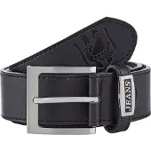 Jan Vanderstorm Synthetikgürtel "Gürtel GIETVALD", Herren, Gr. 165, schwarz, Obermaterial: 60% Polyurethan PU. 40% Rindsleder Leather cow., Gürtel Synthetikgürtel