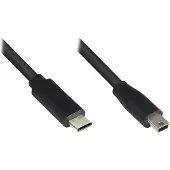 GOOD CONNECTIONS 3310-CM030, 3 m, USB C, 5 x Micro-USB B, USB 2.0, 0,48 Gbit/s, Schwarz