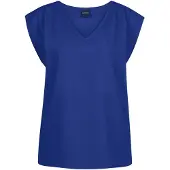 MADELEINE Ärmelloses Shirt mit V-Ausschnitt in royalblau | Gr.: 36