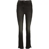 MADELEINE Five-Pocket-Hose mit schrägem Beinsaum in grey | Gr.: 38