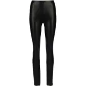 MADELEINE Glanzvolle Stretch-Leggings in Leder-Optik in schwarz | Gr.: 42