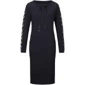 MADELEINE "Jerseykleid Stretch-Kleid mit Spitze und Strass" Jerseykleid mit Spitze und Strasssteindeko
