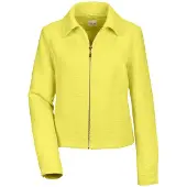 MADELEINE Jerseyblazer "Blazer Kurzer Bouclé-Blazer", Damen, Gr. 42, gelb (zitrone), Obermaterial: 70% Polyester PES. 30% Wolle WO., Modern, normal, Blazer Jerseyblazer