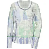 MADELEINE Kurzjacke "Sweatjacke Sweat-Jacke mit Zipper und Unikat Print"
