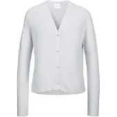 MADELEINE Strickjacke "Strickjacke Modische Strickjacke mit V-Ausschnitt", Damen, Gr. 36/38, weiß, Obermaterial: 100% Baumwolle CO., Modern, normal, V-Ausschnitt, Strickjacken Strickjacke