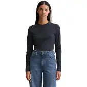 Marc o'polo Marc OPolo DENIM Rundhalsausschnitt, slim fit, Bio-Baumwolle