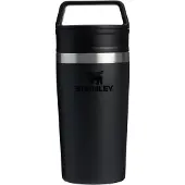 Stanley The Café-To-Go Travel Mug 2.0 12oz, Black 10-12080-017 Thermobecher mit Dreh- und Trinkdeckel, 350 ml