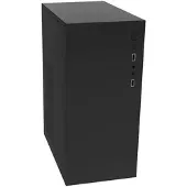 Approx APPC-205F, PC, Schwarz, micro ATX, Mini-ITX, SPCC, 13,5 cm, 26 cm