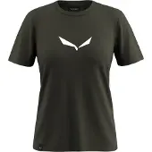 Salewa - Women's Solid Dri-Release S/S Tee - T-Shirt Gr 34 oliv/schwarz