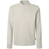 Pepe Jeans für Herren. PM542213 Neu Oliver Graues Poloshirt (XXL), Lässig, Baumwolle, Langarm