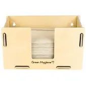 Green Hygiene FALK & FRIEDAS Tischspender, Holz, Spendersystem für die Falthandtücher, Maße (B x H x T): 28,5 x 16,5 x 15 cm