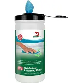 Dreumex Disinfectant and Cleaning Wipes Desinfektionstücher, blue, Oberflächendesinfektionstücher zum Reinigen und Desinfizieren ohne Alkohol, 1 Spenderdose = 170 Tücher
