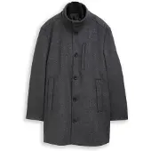 Tom Tailor Herren 2-in-1 Wollmantel mit Abnehmbarer Innenjacke