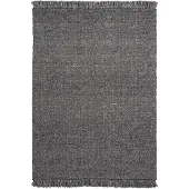 Kayoom Teppich "Pixy 525", grau (anthrazit), B:200cm H:15mm L:290cm, Wolle, Teppiche, Teppich, Kurzflor, Handgewebt, Modernes Muster, Uni, Wolle, Viskose