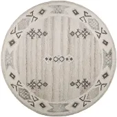 Theko Wollteppich Royal Berber , beige , Wolle , Maße (cm): B: 190 H: 1,8