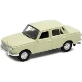 Welly Detailgetreues Metall Modellauto Wartburg 353 im Maßstab 1:34, Farbe Sahne