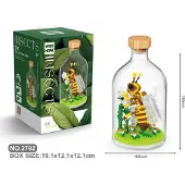 Tinisu Wespe Bausteine Modell Biene Figur Klemmbausteine Flasche Micro-Bricks