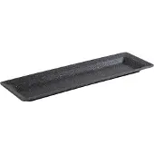 Aps GN Tablett FROSTFIRE, grau, Widerstandsfähiges, antihaftbeschichtetes Tablett für warme und kalte Speisen, GN 2/4 Maße: 53 x 16,2 x 3 cm