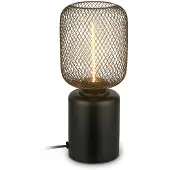 Briloner Tischlampe Tischleuchte Wohnzimmer Flur Schlafzimmer Kabelschalter