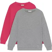 Minymo Longpullover "Sweater MISweatshirt", Kinder, Gr. 116, pink (beetroot lila), Obermaterial: 60% Baumwolle CO. 40% Polyester PES., Pullover Longpullover