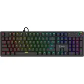 Savio STYX Outemu Blue, Hot Swap, RGB, Kabelgebunden, USB, Mem-chanical key switch, QWERTY, RGB-LED, Schwarz