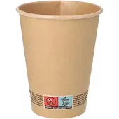 Papstar Trinkbecher, Pappe, Ø 9 cm, 300 ml, Coffee-to-go-Becher aus Pappe, 1 Packung = 50 Stück