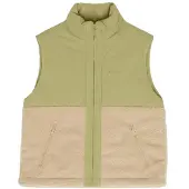 Mazine - Women's Fabric Blocking Vest - Fleeceweste Gr XXL beige