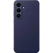 Samsung Original Galaxy S25 FE Hülle - Kunstleder - Backcover/Hard Case - Dunkelblau