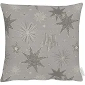 Apelt Dekokissen "3755", grau (grau, sterne), B:40cm L:40cm, Polyester, Dekokissen_Sitzkissen_Kissenhüllen, Dekokissen