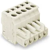 Wago 722-203/026-000 1-Leiter Federleiste, abgewinkelt,CAGE CLAMP,2,5 mm2,lichtgrau 722203026000 - 100 Stück