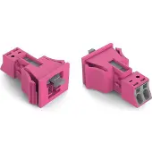 Wago 890-792/082-000 Snap-In-Stecker,2-polig,Kod. B,pink 890792082000 - 50 Stück