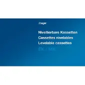 Hager EKR120TM25 Nivellierbare Edelstahlkassette R12 mit Tubus f. 12x45er Module Belagstiefe 25mm