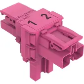 Wago 770-1603 T-Verteiler 2-P. 2 VK Kod.B pink