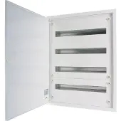 Eaton 240739 Unterputz Flachverteiler komplett, weiß, 24TE pro Reihe, 4 Reihen, Ausführung A BF-U-4/96-A