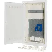 Eaton 302544 Unterputz-Kleinverteiler, Multimedia, 3-reihig, Stahlblechtür superflach WIFI KLV-36UPM-W-SF