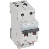Legrand 403378 TX3 Leitungsschutzschalter B-Charakteristik, 63A, 1-polig+N, 6kA, 230VAC, 2TE