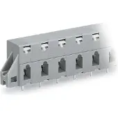 Wago 741-528 Leiterplattenklemme,Drücker,2,5 mm2,grau 741528 - 10 Stück