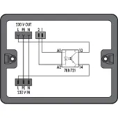 Wago 899-632/102-000 Verteilerbox,Relaisschaltung,2 Eingänge,schwarz 899632102000
