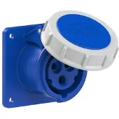 Pce 3132-6 CEE-Anbausteckdose gerade (75x75mm) 16A 3p 6h IP67 31326