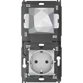 Legrand NT4501C Gateway + Steckdose und Masterswitch LivingLight with Netatmo, Farbe: Tech