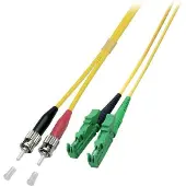 EFB Elektronik O0920.2 Duplex Jumper ST-E2000/APC 9/125μ, OS2, LSZH, gelb, 3.0mm, 2m O09202