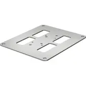 Obo Bettermann OBO 6290134 Bodenplatte 200x170x3mm Stahl bandverzinkt / kunststoffbeschichtet weißaluminium RAL 9006 ISSBP140110WA