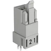 Wago 890-812 Stecker für Leiterplatten,gerade,2-polig,schwarz 890812 - 100 Stück