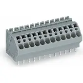 Wago 745-105/005-000 Leiterplattenklemme,4 mm2,Rastermaß 5 mm,grau 745105005000 - 60 Stück