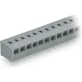 Wago 235-454 2-Leiter-Klemmenleiste für Leiterplatten 0,25-0,75 qmm grau