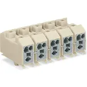 Wago 272-684/203-000 Netzanschlussklemme,ohne Drücker,mit Rastfüßen,weiß 272684203000 - 500 Stück