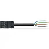 Wago 771-9994/206-301 konfektionierte Anschlussleitung,Eca,Stecker/offenes Ende,schwarz 7719994206301