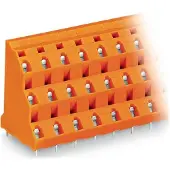 Wago 737-808 Dreistock-Klemmenleiste für Leiterplatten 0,08-2,5 qmm orange